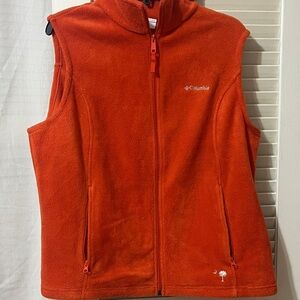 Columbia Bright Orange Fleece Vest